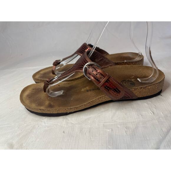 Euro Wellness Balance Sandals Brown Sequin GUC 8.5 Women's - Picture 2 of 7